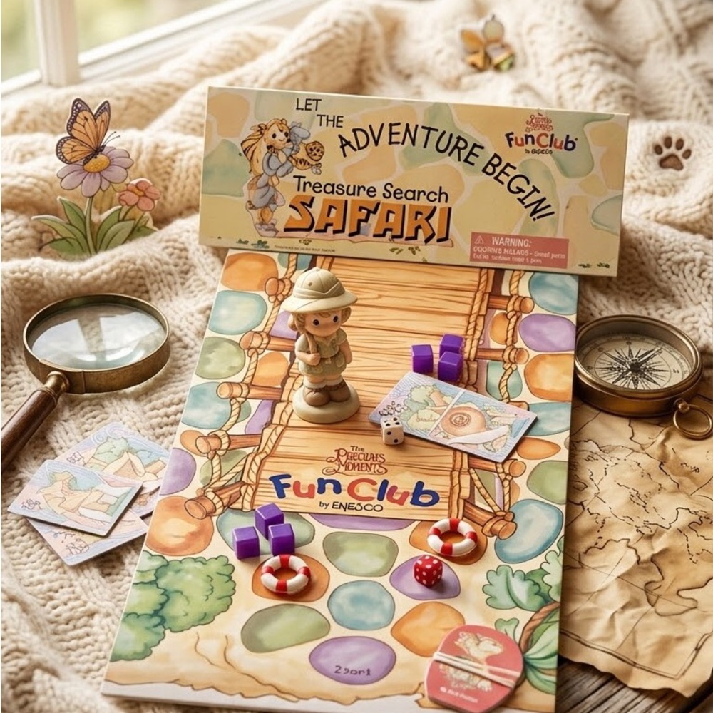 Vintage Precious Moments Fun Club Treasure Search Safari Kit